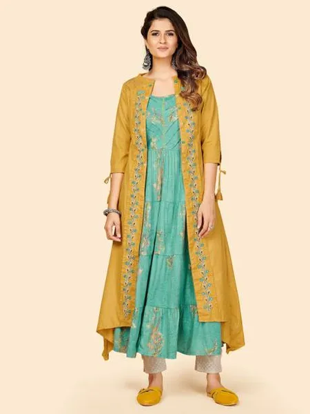 Rayon Anarkali Kurti Set