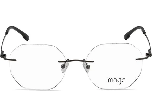 Rimless Rectangular Spectacle Frame